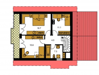 Floor plan of second floor - PREMIER 93